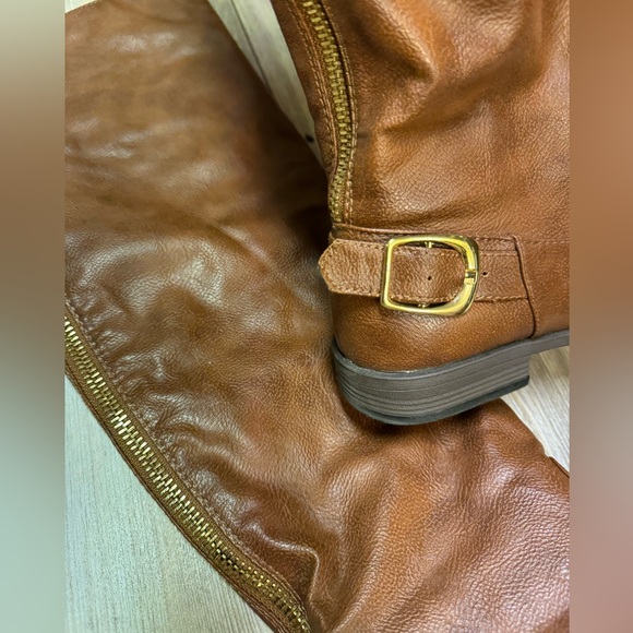 Just Fab over the knee brown boots size 8 - Picture 6 of 9